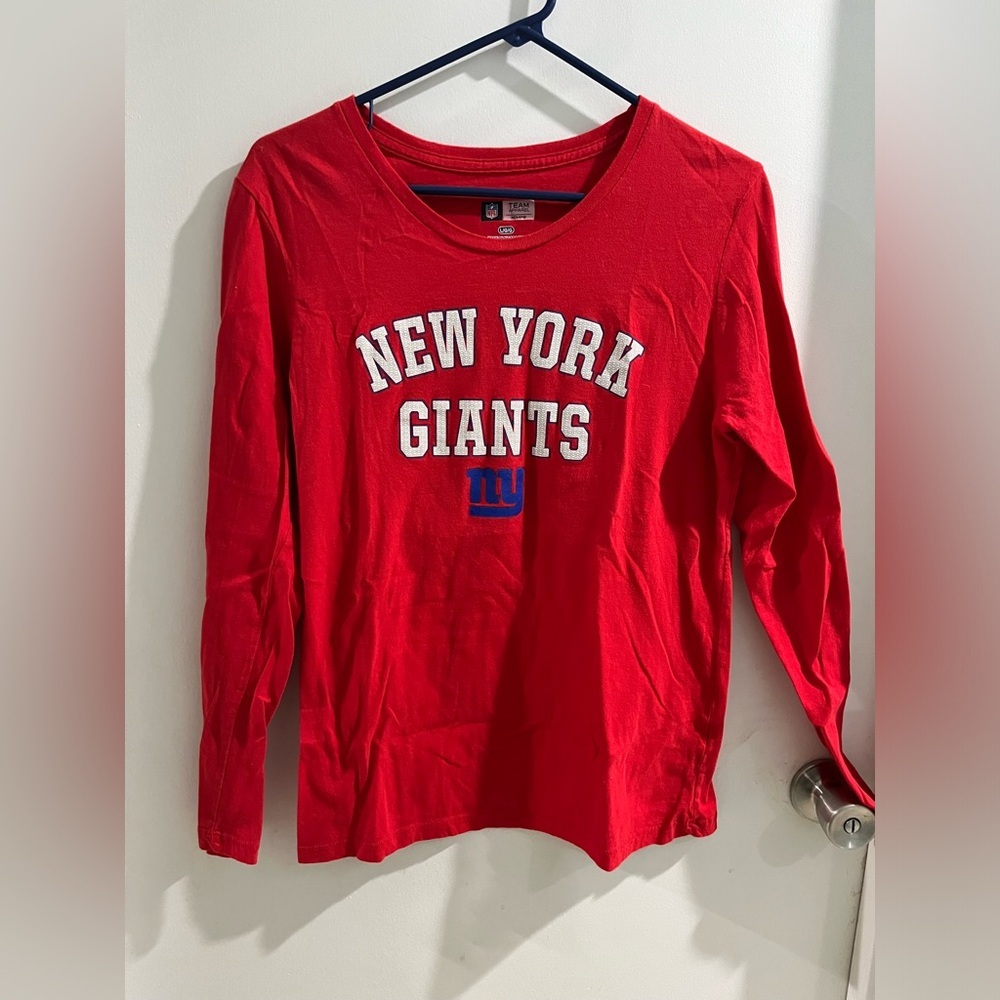 NFL Red New York Giants Long Sleeve Tee